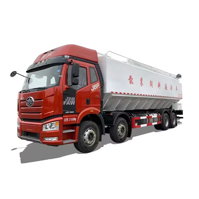 Heavy-Duty 8x4 25-Ton Bulk Grain Truck for Feed Haulage